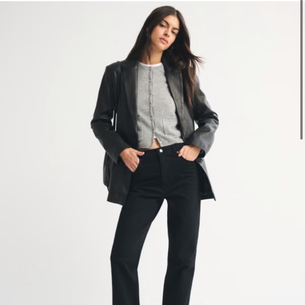 Abercrombie GENUINE LEATHER blazer